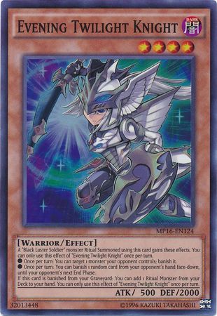 Evening Twilight Knight MP16 EN124 Super Rare Unlimited Evening Twilight Knight MP16 EN124 Super Rare Unlimited