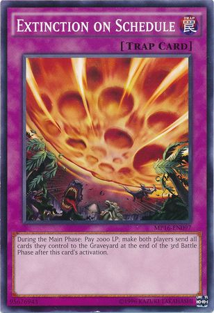 Extinction on Schedule MP16 EN097 Common Unlimited Yu Gi Oh 2016 Mega Tins Unlimited Singles Extinction on Schedule MP16 EN097 Common Unlimited Yu Gi Oh 2016 Mega Tins Unlimited Singles