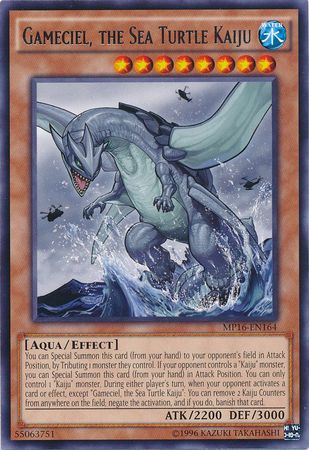 Gameciel the Sea Turtle Kaiju MP16 EN164 Rare Unlimited Yu Gi Oh 2016 Mega Tins Unlimited Singles Gameciel the Sea Turtle Kaiju MP16 EN164 Rare Unlimited Yu Gi Oh 2016 Mega Tins Unlimited Singles