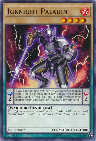 Igknight Paladin MP16 EN067 Common Unlimited Yu Gi Oh 2016 Mega Tins Unlimited Singles Igknight Paladin MP16 EN067 Common Unlimited Yu Gi Oh 2016 Mega Tins Unlimited Singles