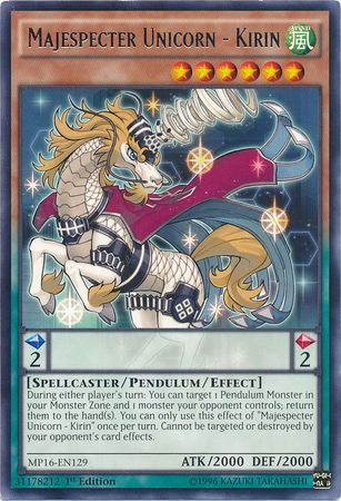 Majespecter Unicorn Kirin MP16 EN129 Rare Unlimited Majespecter Unicorn Kirin MP16 EN129 Rare Unlimited