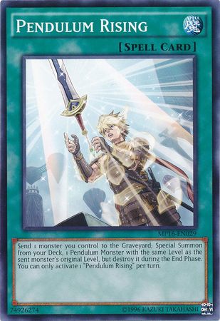 Pendulum Rising MP16 EN029 Common Unlimited Yu Gi Oh 2016 Mega Tins Unlimited Singles Pendulum Rising MP16 EN029 Common Unlimited Yu Gi Oh 2016 Mega Tins Unlimited Singles