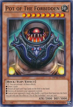 Pot of The Forbidden MP16 EN134 Common Unlimited Yu Gi Oh 2016 Mega Tins Unlimited Singles Pot of The Forbidden MP16 EN134 Common Unlimited Yu Gi Oh 2016 Mega Tins Unlimited Singles