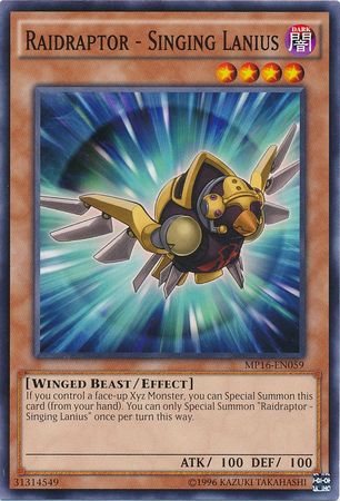 Raidraptor Singing Lanius MP16 EN059 Common Unlimited Raidraptor Singing Lanius MP16 EN059 Common Unlimited