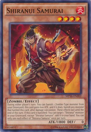 Shiranui Samurai MP16 EN202 Common Unlimited Yu Gi Oh 2016 Mega Tins Unlimited Singles Shiranui Samurai MP16 EN202 Common Unlimited Yu Gi Oh 2016 Mega Tins Unlimited Singles