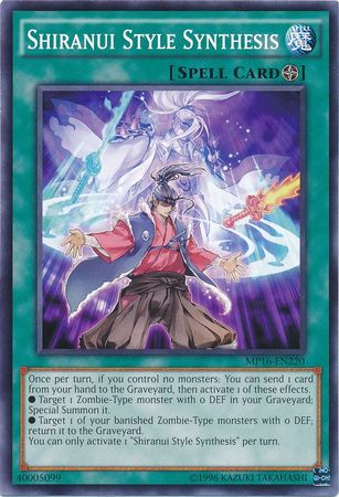 Shiranui Style Synthesis MP16 EN220 Common Unlimited Yu Gi Oh 2016 Mega Tins Unlimited Singles Shiranui Style Synthesis MP16 EN220 Common Unlimited Yu Gi Oh 2016 Mega Tins Unlimited Singles