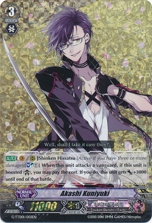 Akashi Kuniyuki G TTD01 002EN Foil G Title Trial Deck 1 Touken Ranbu Online Singles Akashi Kuniyuki G TTD01 002EN Foil G Title Trial Deck 1 Touken Ranbu Online Singles