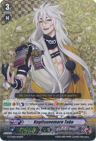 Kogitsunemaru Toku G TTD01 003EN Foil G Title Trial Deck 1 Touken Ranbu Online Singles Kogitsunemaru Toku G TTD01 003EN Foil G Title Trial Deck 1 Touken Ranbu Online Singles