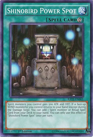 Shinobird Power Spot RATE EN061 Common 1st Edition Raging Tempest 1st Edition Singles Shinobird Power Spot RATE EN061 Common 1st Edition Raging Tempest 1st Edition Singles