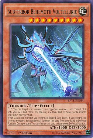 Subterror Behemoth Voltelluric RATE EN084 Rare 1st Edition Raging Tempest 1st Edition Singles Subterror Behemoth Voltelluric RATE EN084 Rare 1st Edition Raging Tempest 1st Edition Singles
