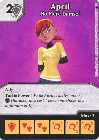 April No Mere Damsel TMNT Heroes in a Half Shell Dice Masters April No Mere Damsel TMNT Heroes in a Half Shell Dice Masters