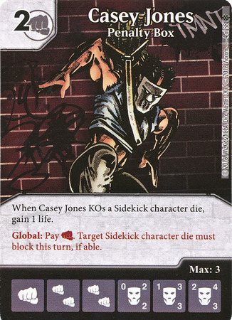 Casey Jones Penalty Box TMNT Heroes in a Half Shell Dice Masters Casey Jones Penalty Box TMNT Heroes in a Half Shell Dice Masters