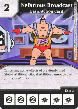 Nefarious Broadcast Basic Action Card TMNT Heroes in a Half Shell Dice Masters Nefarious Broadcast Basic Action Card TMNT Heroes in a Half Shell Dice Masters