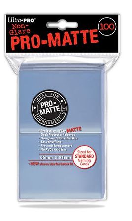 Ultra Pro PRO Matte Clear 100ct Standard Sized Sleeves UP84731 Sleeves Ultra Pro PRO Matte Clear 100ct Standard Sized Sleeves UP84731 Sleeves