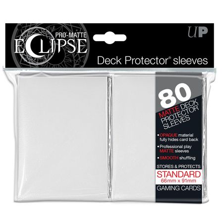 Ultra Pro PRO Matte Eclipse White 80ct Standard Sized Sleeves UP85110 Sleeves Ultra Pro PRO Matte Eclipse White 80ct Standard Sized Sleeves UP85110 Sleeves