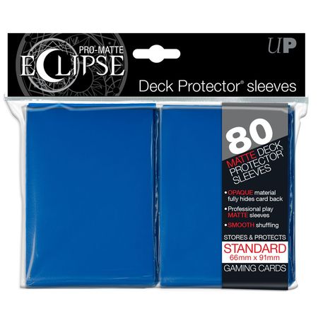Ultra Pro PRO Matte Eclipse Blue 80ct Standard Sized Sleeves UP85111 Sleeves Ultra Pro PRO Matte Eclipse Blue 80ct Standard Sized Sleeves UP85111 Sleeves