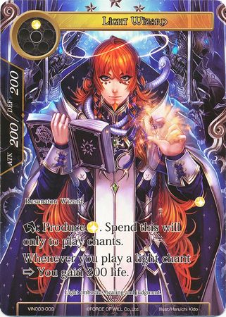 Light Wizard VIN003 009 Force of Will Vingolf 3 Ruler All Stars Singles Light Wizard VIN003 009 Force of Will Vingolf 3 Ruler All Stars Singles