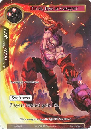 Melgis King of Conquest VIN003 027 Force of Will Vingolf 3 Ruler All Stars Singles Melgis King of Conquest VIN003 027 Force of Will Vingolf 3 Ruler All Stars Singles
