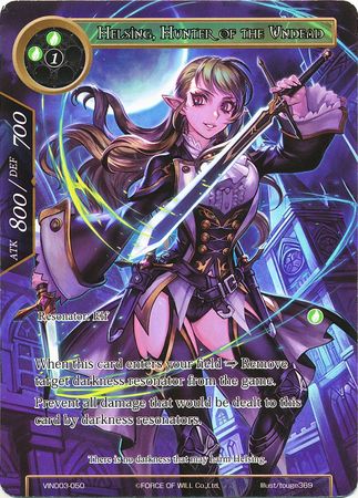 Helsing Hunter of the Undead VIN003 050 Force of Will Vingolf 3 Ruler All Stars Singles Helsing Hunter of the Undead VIN003 050 Force of Will Vingolf 3 Ruler All Stars Singles