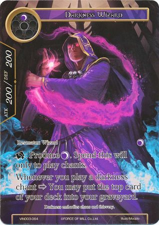 Darkness Wizard VIN003 064 Force of Will Vingolf 3 Ruler All Stars Singles Darkness Wizard VIN003 064 Force of Will Vingolf 3 Ruler All Stars Singles