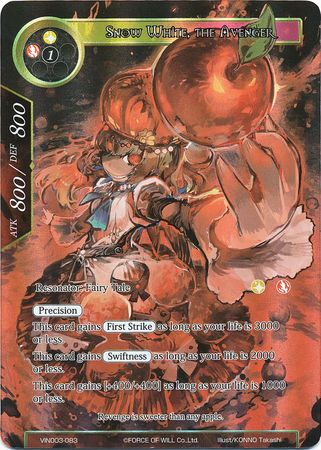 Snow White the Avenger VIN003 083 Foil Force of Will Vingolf 3 Ruler All Stars Foil Singles Snow White the Avenger VIN003 083 Foil Force of Will Vingolf 3 Ruler All Stars Foil Singles