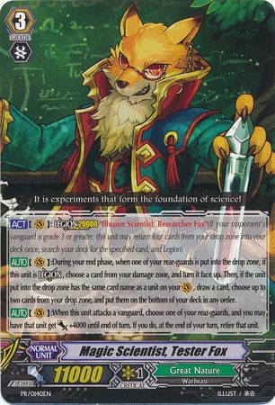 Magic Scientist Tester Fox PR 0140EN Promo Magic Scientist Tester Fox PR 0140EN Promo