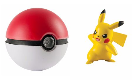 Lights and Sounds Poke Ball toy & Pikachu Figure (Tomy) T18564 (Pokemo