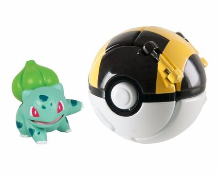 Bulbasaur & Ultra Ball Throw 'n' Pop Poke Ball Toy (Tomy) T19110 (Poke