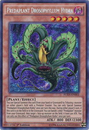 Predaplant Drosophyllum Hydra FUEN EN002 Secret Rare 1st Edition Predaplant Drosophyllum Hydra FUEN EN002 Secret Rare 1st Edition