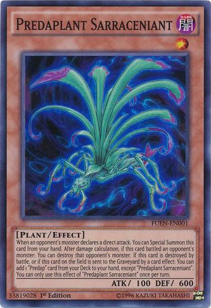 Predaplant Sarraceniant FUEN EN001 Super Rare 1st Edition Predaplant Sarraceniant FUEN EN001 Super Rare 1st Edition