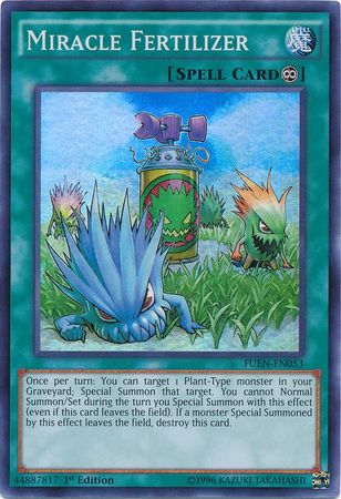 Miracle Fertilizer FUEN EN053 Super Rare 1st Edition Fusion Enforcers 1st Edition Singles Miracle Fertilizer FUEN EN053 Super Rare 1st Edition Fusion Enforcers 1st Edition Singles