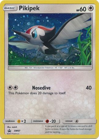 Pikipek SM07 Holo Promo Pokemon Sun Moon Promos Pikipek SM07 Holo Promo Pokemon Sun Moon Promos