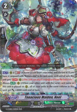 Tenacious Maiden Noel G CHB01 009EN Triple Rare RRR G Character Booster 1 TRY3 NEXT Singles Tenacious Maiden Noel G CHB01 009EN Triple Rare RRR G Character Booster 1 TRY3 NEXT Singles