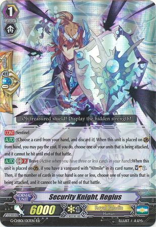 Security Knight Regius G CHB01 013EN Double Rare RR G Character Booster 1 TRY3 NEXT Singles Security Knight Regius G CHB01 013EN Double Rare RR G Character Booster 1 TRY3 NEXT Singles