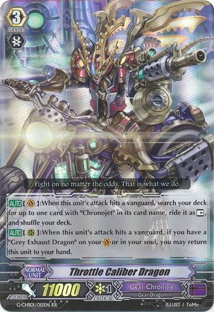 Throttle Caliber Dragon G CHB01 015EN RR Throttle Caliber Dragon G CHB01 015EN RR