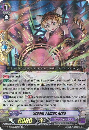 Steam Tamer Arka G CHB01 017EN Double Rare RR Steam Tamer Arka G CHB01 017EN Double Rare RR