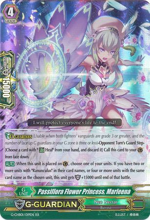 Passiflora Flower Princess Marleena G CHB01 019EN Double Rare RR G Character Booster 1 TRY3 NEXT Singles Passiflora Flower Princess Marleena G CHB01 019EN Double Rare RR G Character Booster 1 TRY3 NEXT Singles