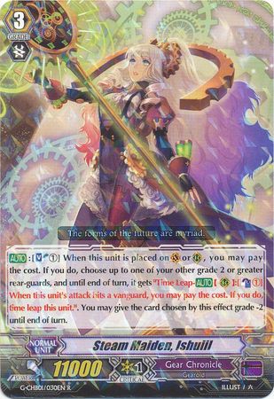 Steam Maiden Ishuiil G CHB01 030EN Rare R G Character Booster 1 TRY3 NEXT Singles Steam Maiden Ishuiil G CHB01 030EN Rare R G Character Booster 1 TRY3 NEXT Singles
