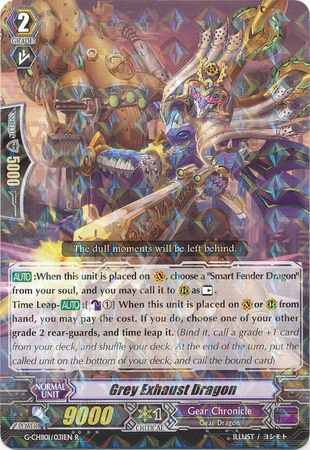 Grey Exhaust Dragon G CHB01 031EN Rare R G Character Booster 1 TRY3 NEXT Singles Grey Exhaust Dragon G CHB01 031EN Rare R G Character Booster 1 TRY3 NEXT Singles