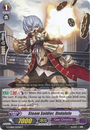 Steam Soldier Undalulu G CHB01 057EN Common C Steam Soldier Undalulu G CHB01 057EN Common C