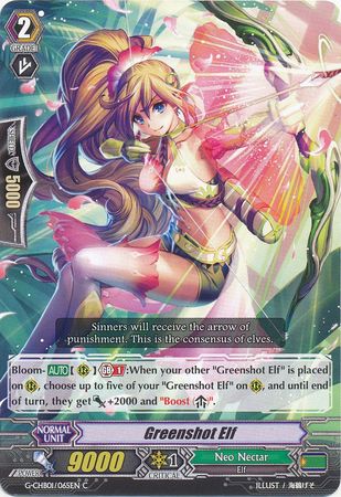 Greenshot Elf G CHB01 065EN Common C G Character Booster 1 TRY3 NEXT Singles Greenshot Elf G CHB01 065EN Common C G Character Booster 1 TRY3 NEXT Singles