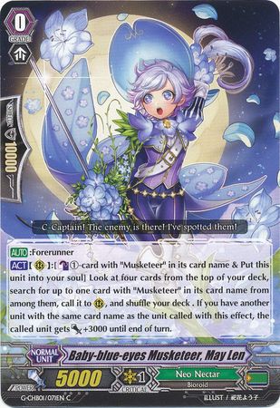 Baby blue eyes Musketeer May Len G CHB01 071EN Common C Baby blue eyes Musketeer May Len G CHB01 071EN Common C