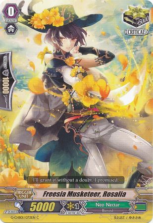 Freesia Musketeer Rosalia G CHB01 072EN Common C Freesia Musketeer Rosalia G CHB01 072EN Common C