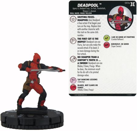 #033 Deadpool *Rare* HEROCLIX DEADPOOL & X-FORCE 