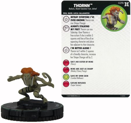Thornn 029b Deadpool and X Force Booster Set Marvel Heroclix Thornn 029b Deadpool and X Force Booster Set Marvel Heroclix