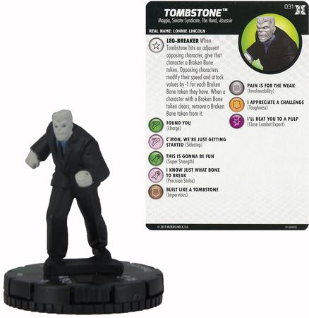 HeroClix Deadpool and X-Force #031 Tombstone