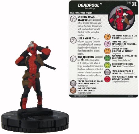 Heroclix Deadpool & X-Force set Living Brain #048 Rare figure w/card! 