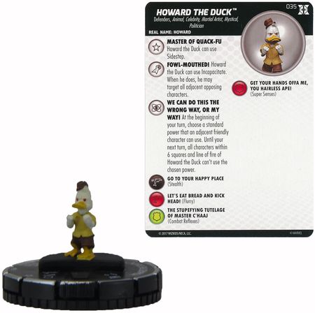 Howard the Duck 035 Deadpool and X Force Booster Set Marvel Heroclix Deadpool and X Force Singles Howard the Duck 035 Deadpool and X Force Booster Set Marvel Heroclix Deadpool and X Force Singles