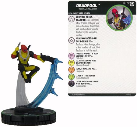 HeroClix Deadpool and X-Force #037a Deadpool 