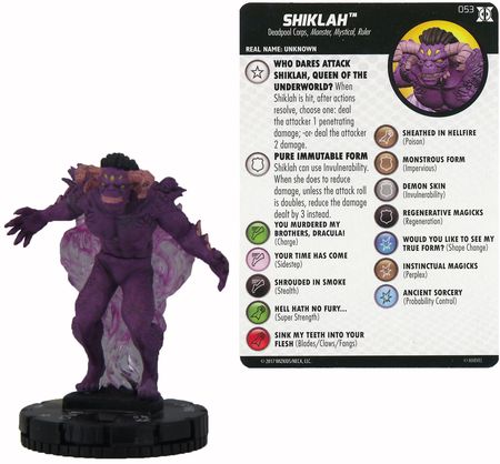 Shiklah 053 Deadpool and X Force Booster Set Marvel Heroclix Deadpool and X Force Singles Shiklah 053 Deadpool and X Force Booster Set Marvel Heroclix Deadpool and X Force Singles